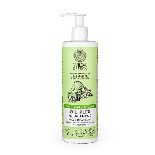 Wilda Siberica. Сontrolled organic "Oil-plex" pet shampoo, 400 ml - Beauty Burnt