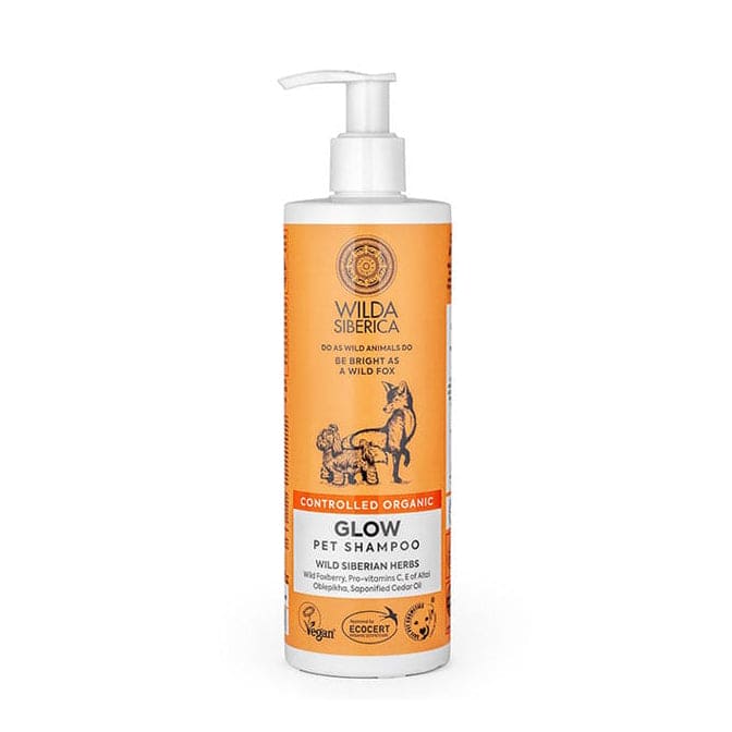 Wilda Siberica. Сontrolled organic "Glow" pet shampoo, 400 ml - Beauty Burnt