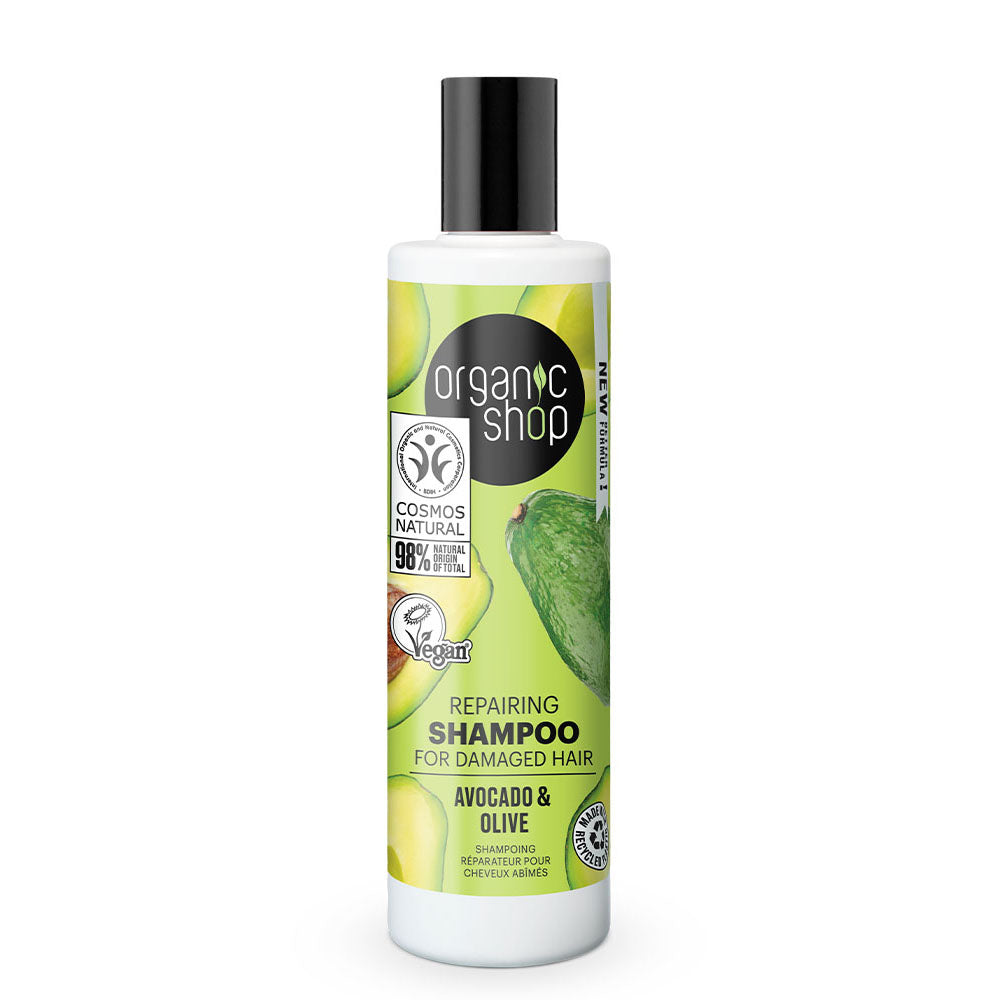 OS Repairing Shampoo for Damaged Hair Avocado and Olive, 280 ml - Beauty Burnt