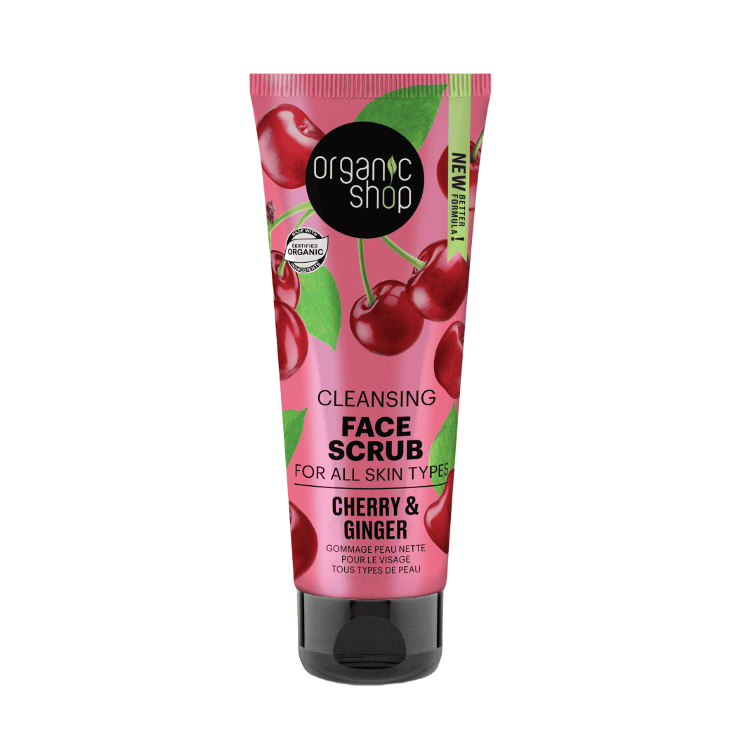 OS Cleansing Face Scrub for all skin types Cherry and Ginger, 75 ml - Beauty Burnt