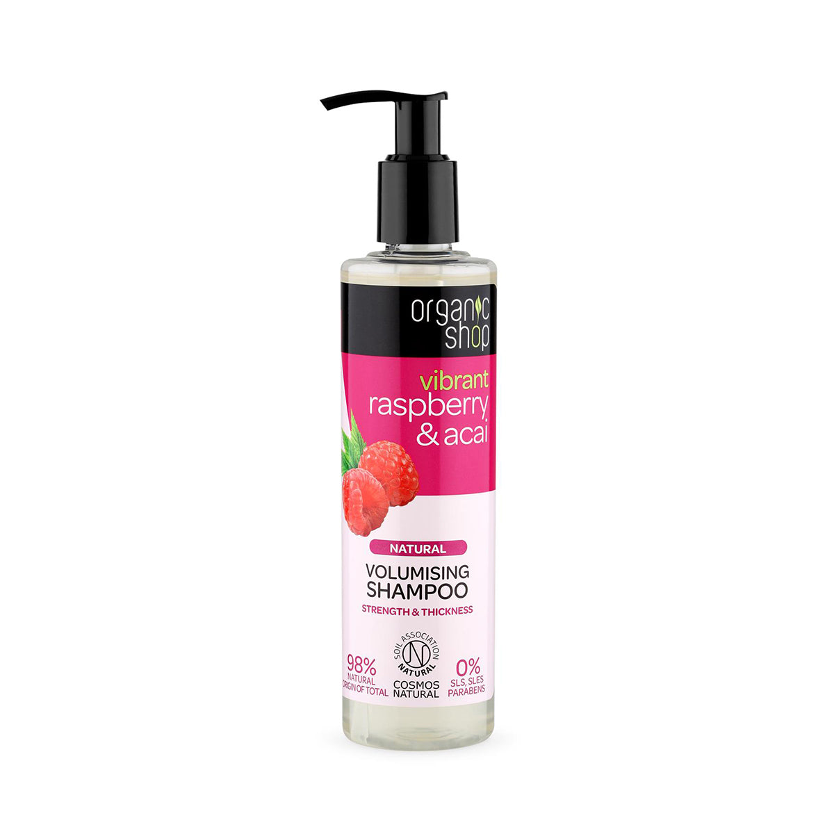 Organic Shop Raspberry & Acai shampoo, 280 ml - Beauty Burnt