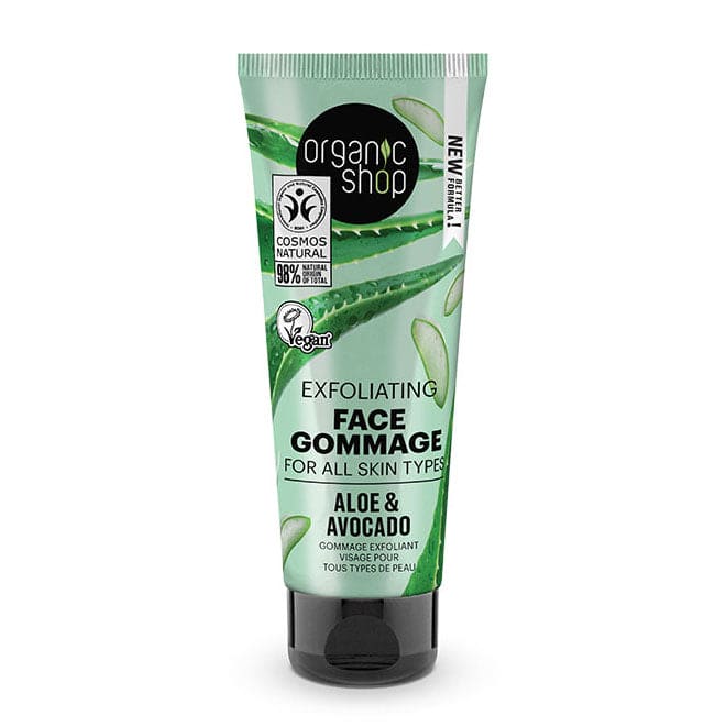 OS Exfoliating Face Gommage for all skin types Avocado and Aloe, 75 ml - Beauty Burnt