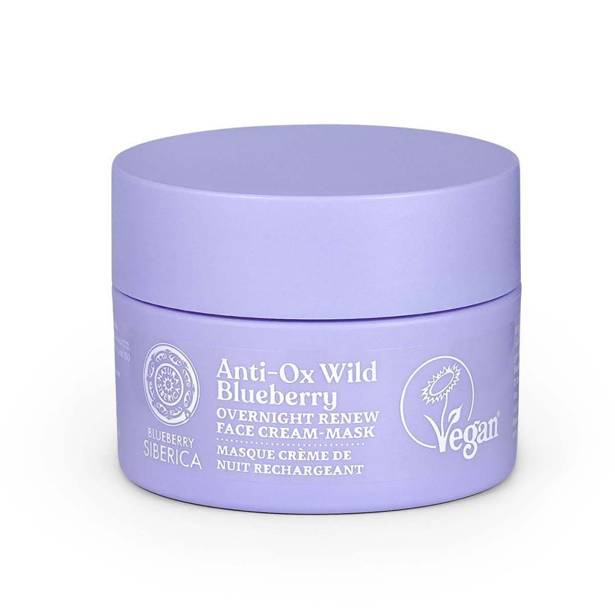 Anti-OX Wild Blueberry. Overnight renewing face cream-mask, 50 ml - Beauty Burnt