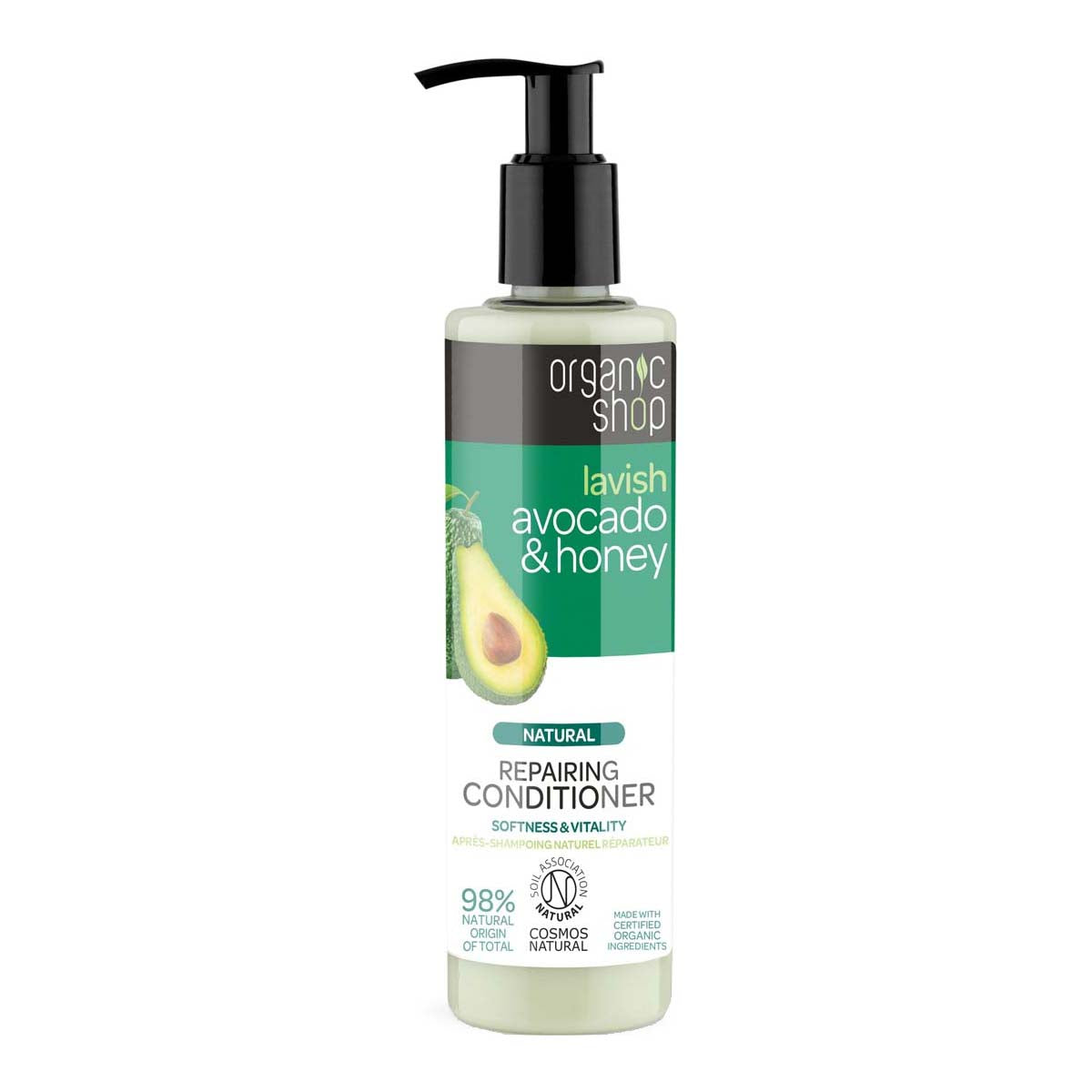 Organic Shop Avocado & Honey conditioner, 280 ml - Beauty Burnt