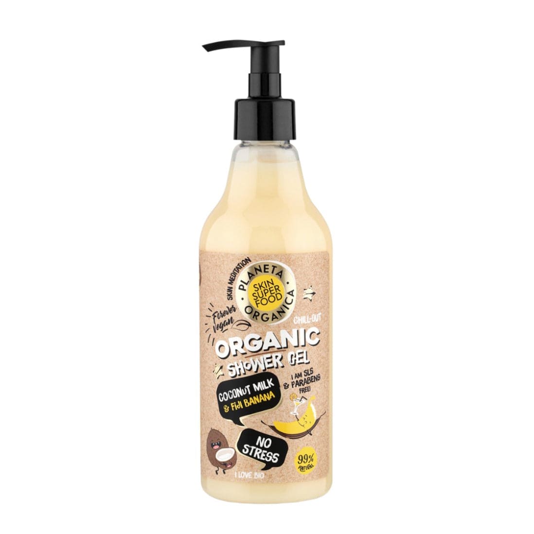 SKIN SUPER GOOD Natural Shower Gel "No Stress", 500 ml - Beauty Burnt